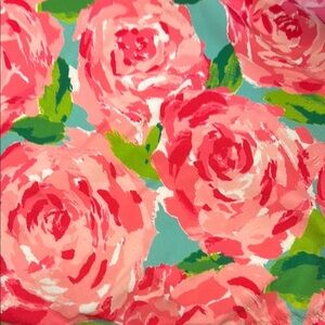 NOT FOR SALE—-Lilly Pulitzer Pink Floral Pillow